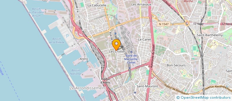 localisation de l'entreprise PROVENCE AUTO PIECES DETACHEES à MARSEILLE