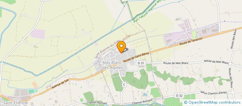 localisation de l'entreprise PROVENCE BATI ET PAYSAGE  MAS-BLANC-DES-ALPILLES