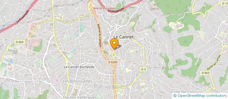 localisation de l'entreprise PROVENCE BATI RENOVATION à LE CANNET