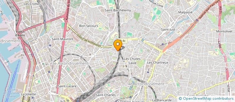 localisation de l'entreprise PROVENCE BATIMENT à MARSEILLE