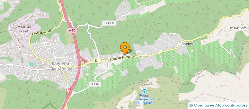 localisation de l'entreprise PROVENCE BEIGNET CONCEPT  ROQUEFORT-LA-BEDOULE
