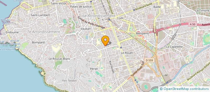 localisation de l'entreprise PROVENCE BISTOURI à MARSEILLE