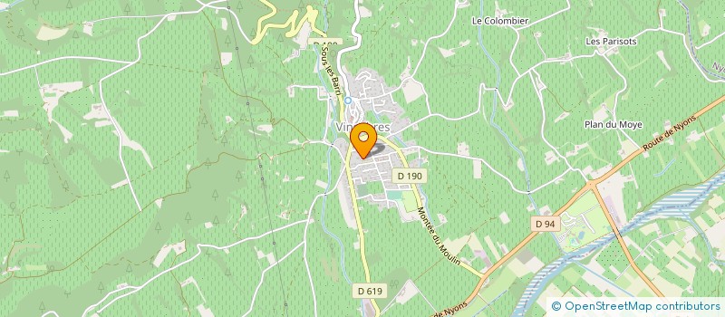 localisation de l'entreprise PROVENCE BLEU TRANSPORT  VINSOBRES