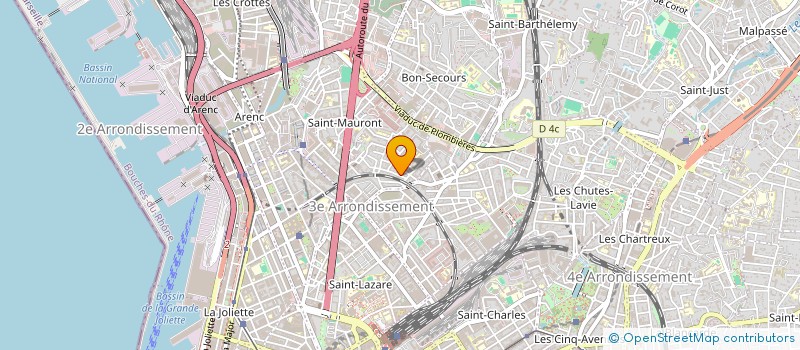 localisation de l'entreprise PROVENCE BTP 13  MARSEILLE