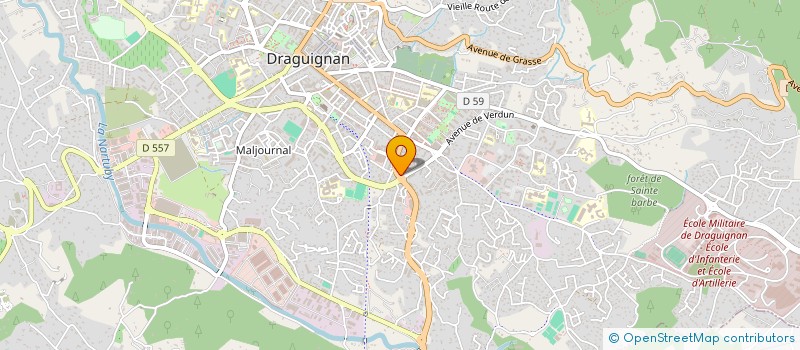 localisation de l'entreprise PROVENCE BUREAUTIQUE INFORMATIQUE à DRAGUIGNAN