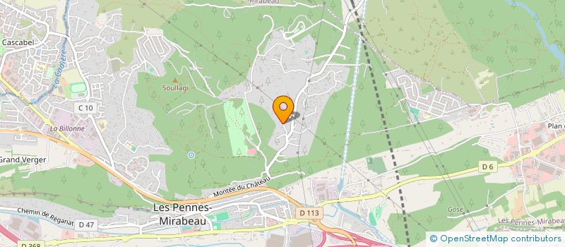 localisation de l'entreprise PROVENCE CANTINE SARL à LES PENNES-MIRABEAU