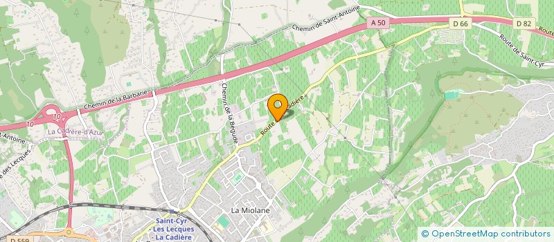 localisation de l'entreprise PROVENCE CARRELAGE à SAINT-CYR-SUR-MER