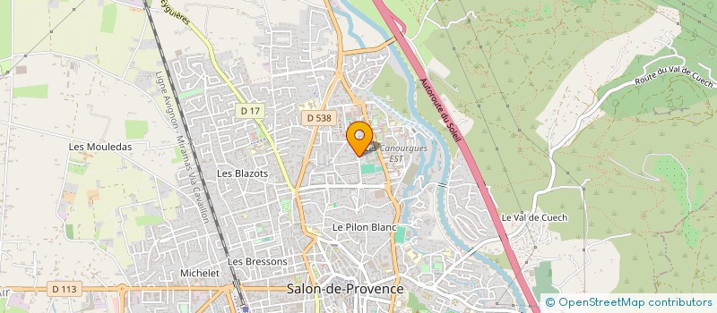 localisation de l'entreprise PROVENCE CHAUSSURES à SALON-DE-PROVENCE