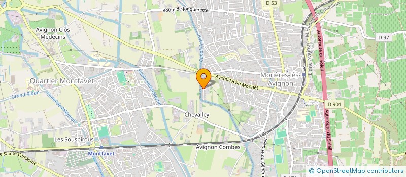 localisation de l'entreprise PROVENCE CHRONO SPORT  MORIERES-LES-AVIGNON