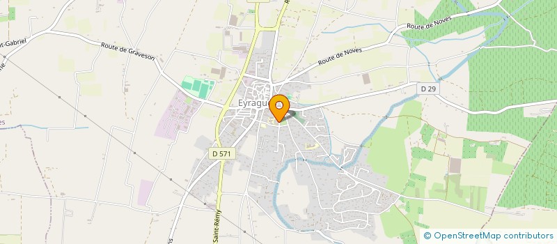 localisation de l'entreprise PROVENCE CLIM  EYRAGUES