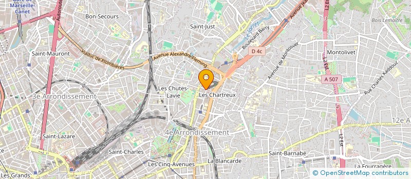 localisation de l'entreprise PROVENCE CLOISONS à MARSEILLE