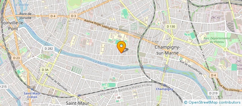 localisation de l'entreprise PROVENCE-CM  CHAMPIGNY-SUR-MARNE