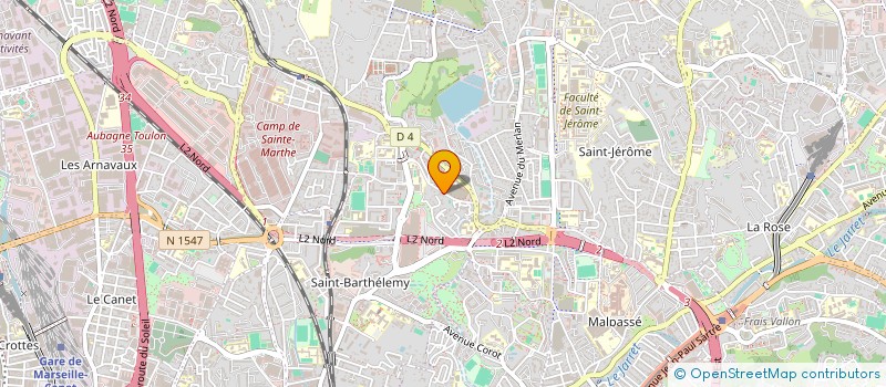 localisation de l'entreprise PROVENCE CONSTRUCTION 13 à MARSEILLE