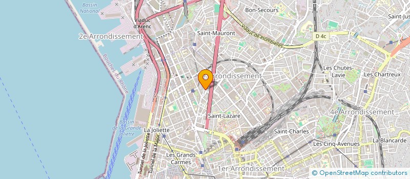 localisation de l'entreprise PROVENCE CONSTRUCTION  MARSEILLE