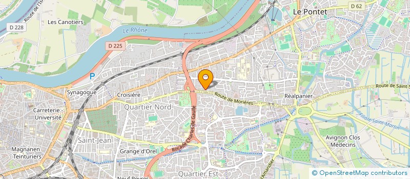 localisation de l'entreprise PROVENCE CONSTRUCTION  LE PONTET