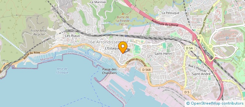 localisation de l'entreprise PROVENCE COTE D'AZUR à MARSEILLE 16EME