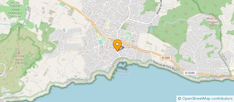 localisation de l'entreprise PROVENCE COTE D'AZUR PROMOTION à CARQUEIRANNE