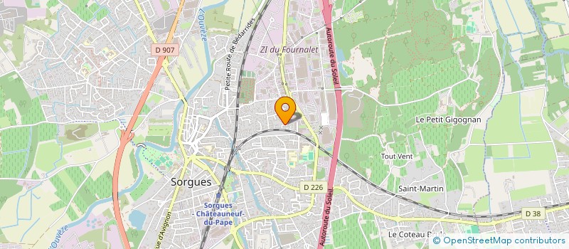 localisation de l'entreprise PROVENCE COULEURS  ENTRAIGUES-SUR-LA-SORGUE