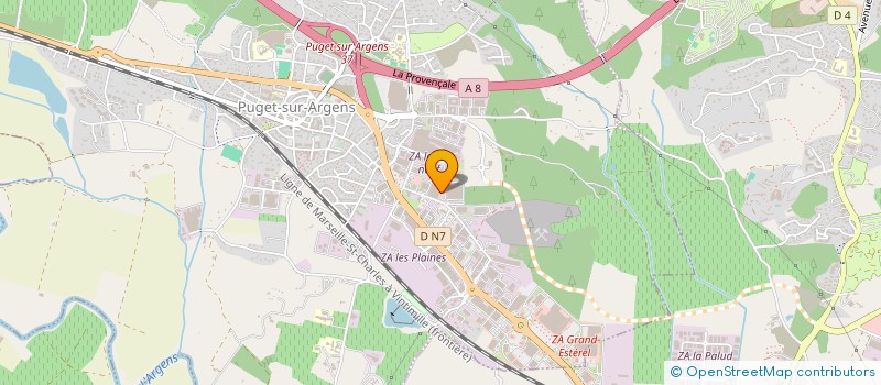 localisation de l'entreprise PROVENCE DECORS SARL  PUGET-SUR-ARGENS