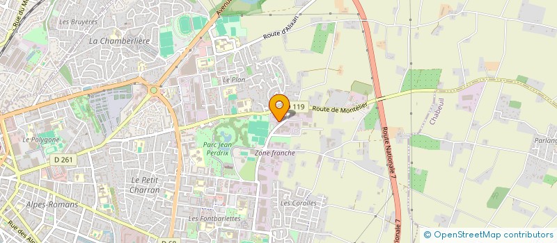 localisation de l'entreprise PROVENCE DELICIEUSE à VALENCE
