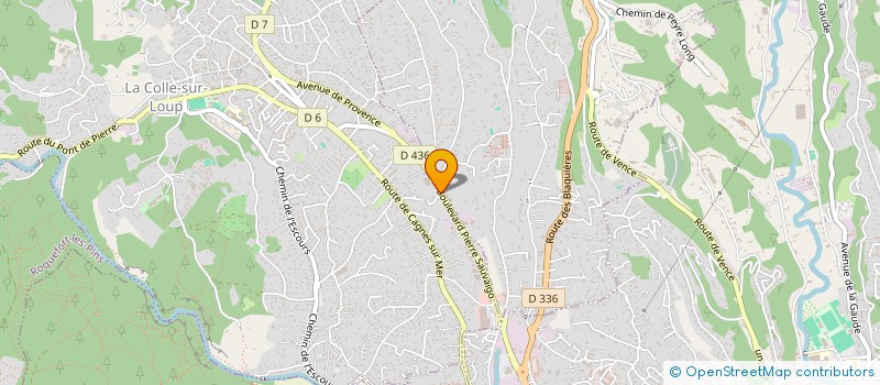 localisation de l'entreprise PROVENCE DEVELOPMENT  LA COLLE-SUR-LOUP