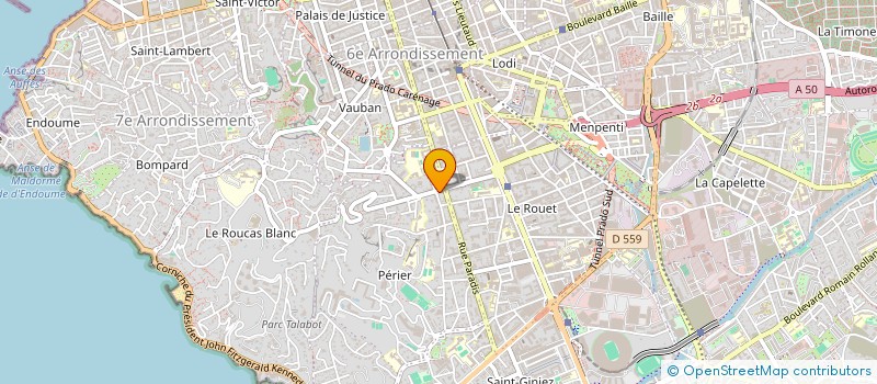 localisation de l'entreprise PROVENCE DEVELOPPEMENT à MARSEILLE