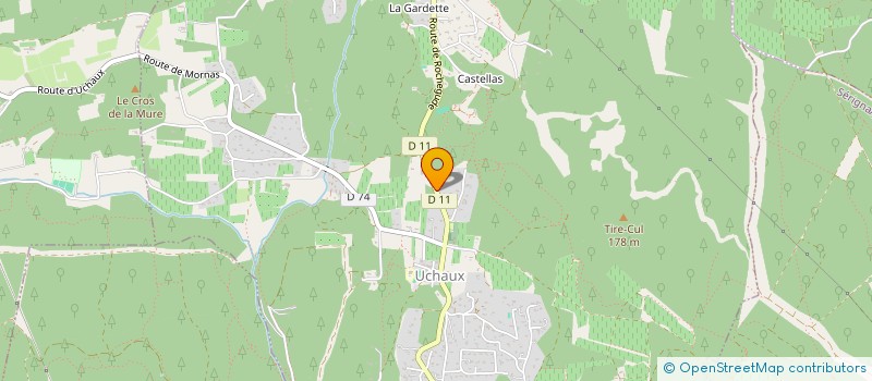 localisation de l'entreprise PROVENCE DEVELOPPEMENT GESTION à UCHAUX