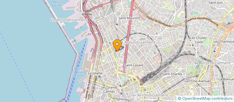 localisation de l'entreprise PROVENCE DIFFUSION à MARSEILLE