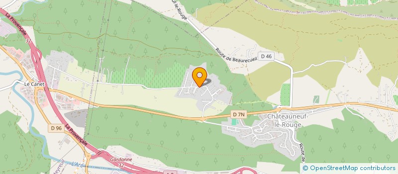 localisation de l'entreprise PROVENCE EC  CHATEAUNEUF-LE-ROUGE