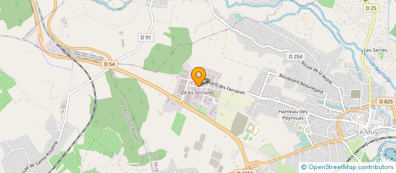 localisation de l'entreprise PROVENCE ECOCONSEIL  LE MUY