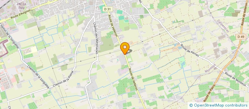 localisation de l'entreprise PROVENCE EMBALLAGES  MONTEUX