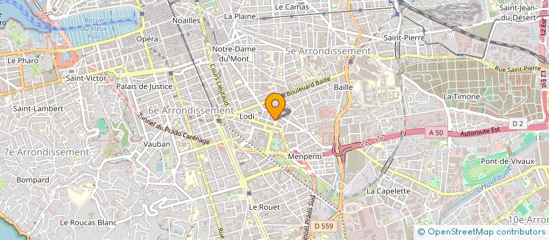 localisation de l'entreprise PROVENCE ENVIRONNEMENT MEDITERRANEE à MARSEILLE
