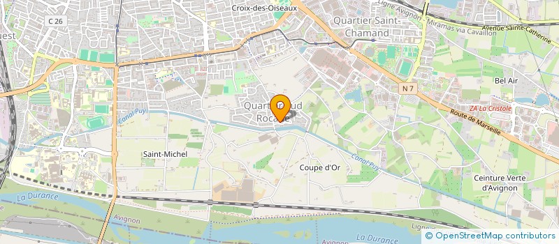 localisation de l'entreprise PROVENCE EQUIPEMENT VOIRIE à AVIGNON