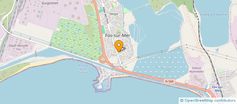 localisation de l'entreprise PROVENCE ESTHETIQUE à FOS-SUR-MER