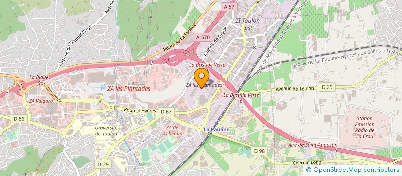 localisation de l'entreprise PROVENCE EVASION à LA GARDE