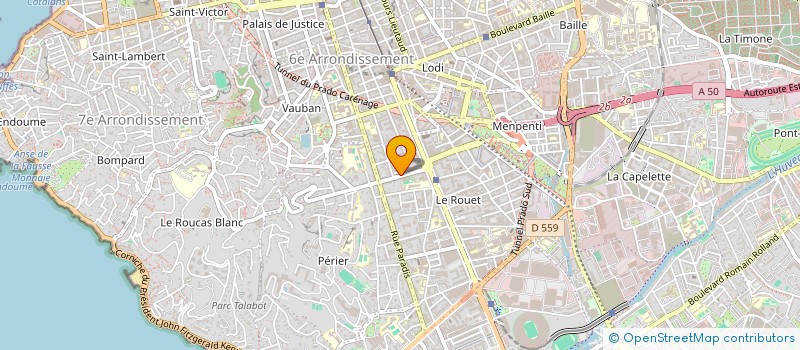 localisation de l'entreprise PROVENCE EXPERTISE CONSEIL AUDIT  MARSEILLE