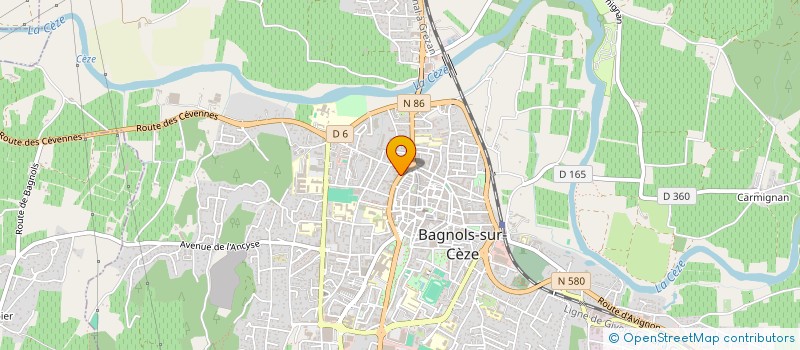 localisation de l'entreprise PROVENCE FACADE 30 à BAGNOLS-SUR-CEZE