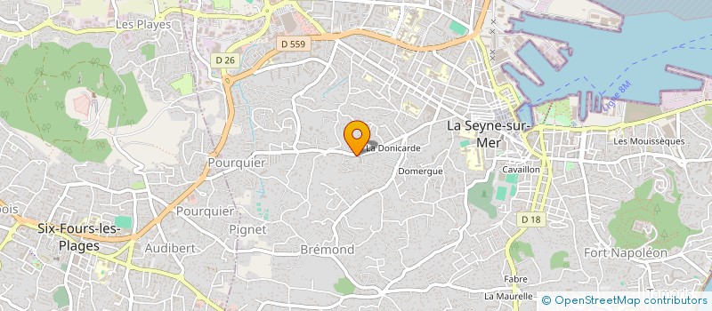 localisation de l'entreprise PROVENCE FERMETURE DISTRIBUTION à LA SEYNE-SUR-MER