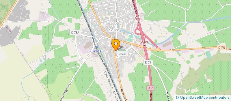 localisation de l'entreprise PROVENCE FERRONNERIE à SENAS
