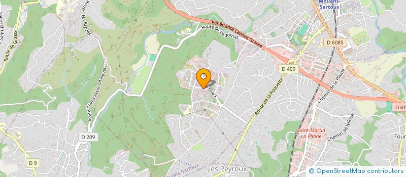 localisation de l'entreprise PROVENCE GARDIENNAGE SECURITE à MOUANS-SARTOUX