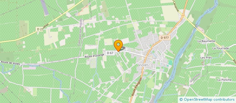 localisation de l'entreprise PROVENCE GOUDRONNAGE  JONQUIERES