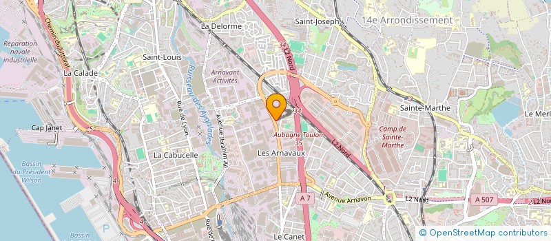 localisation de l'entreprise PROVENCE HABITAT à MARSEILLE