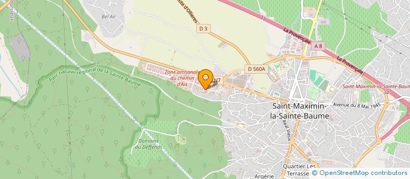 localisation de l'entreprise PROVENCE HABITAT ENERGIE  SAINT-MAXIMIN-LA-SAINTE-BAUME