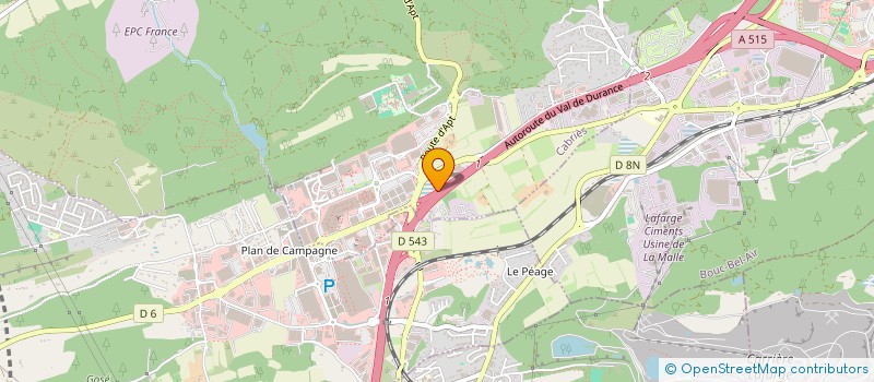 localisation de l'entreprise PROVENCE HELICO  CABRIES