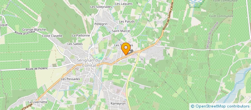 localisation de l'entreprise PROVENCE HYDROMEL  SERIGNAN-DU-COMTAT