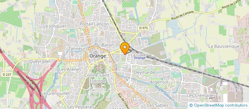localisation de l'entreprise PROVENCE IMMOBILIER à ORANGE