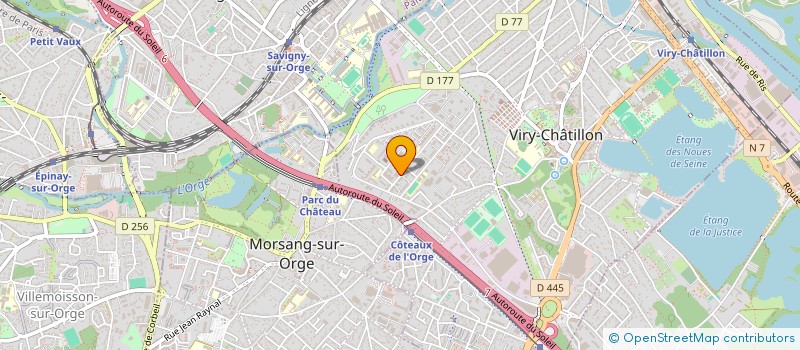 localisation de l'entreprise PROVENCE IMMOBILIER à VIRY-CHATILLON