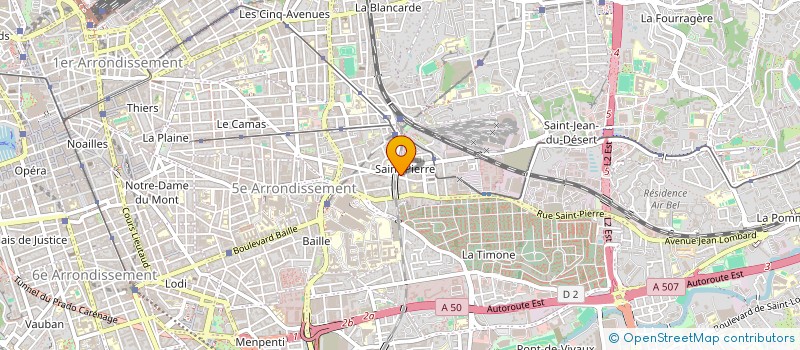 localisation de l'entreprise PROVENCE IMMOBILIER à MARSEILLE