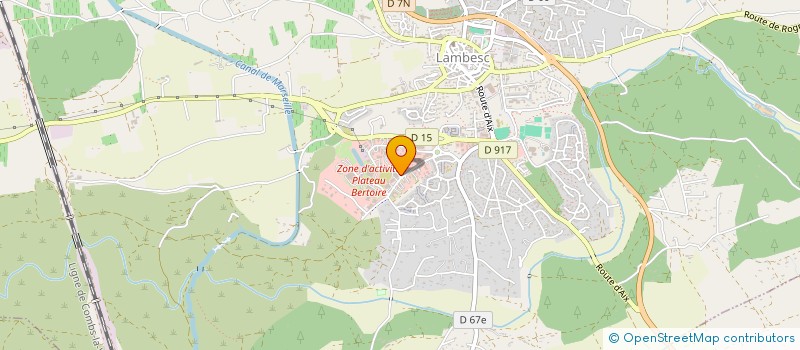 localisation de l'entreprise PROVENCE INCENDIE à LAMBESC