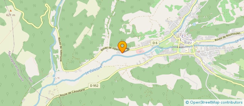 localisation de l'entreprise PROVENCE INCENDIE à RIEZ